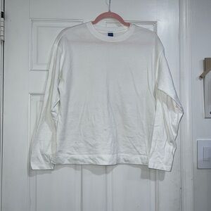 Old Navy White Long Sleeve Tee
